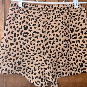 BiBi High Waist Leopard Print Shorts